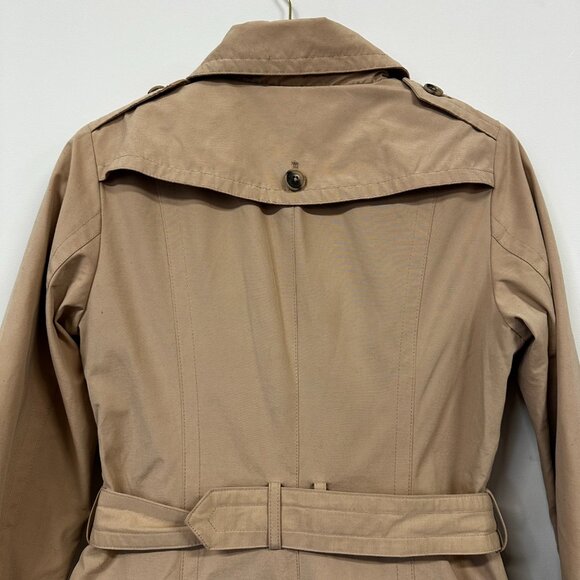Pendleton Tan Trench Coat Plaid Lined XS - Picture 4 of 15
